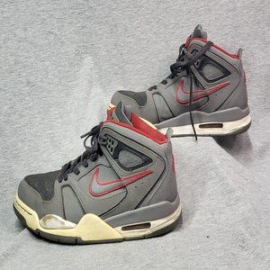 Nike Air Flight Falcon Gray Red Basketball shoe sneakers 397204-062 Size 8.5